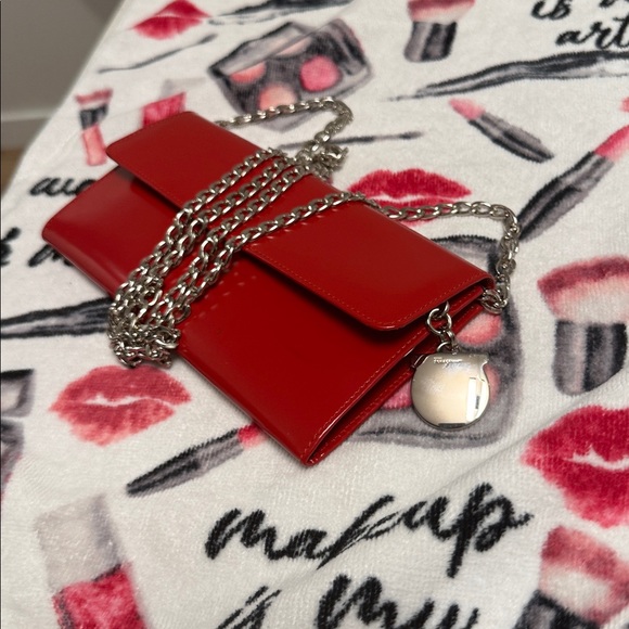 Salvatore Ferragamo Red Leather Wallet